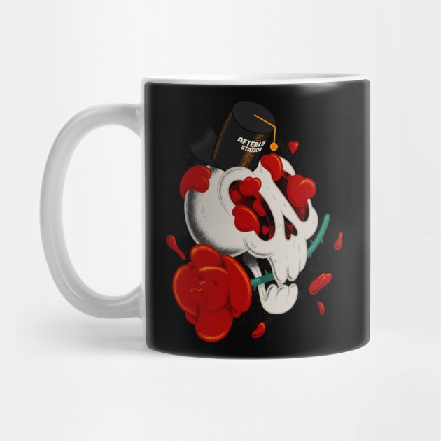 Love Skull on Afterlife Station with Rose by szymonkalle